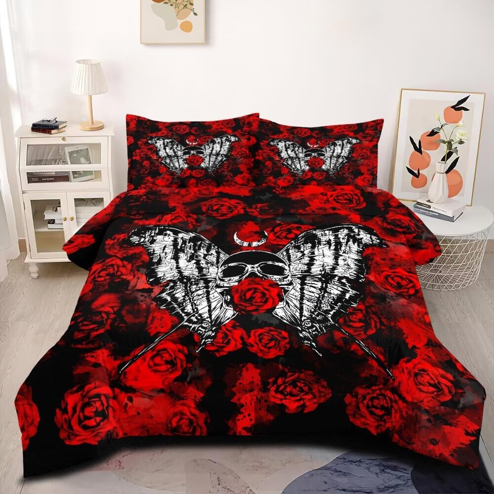 Romantic Roses Comforter Set Queen Sz - Picture 4 of 7